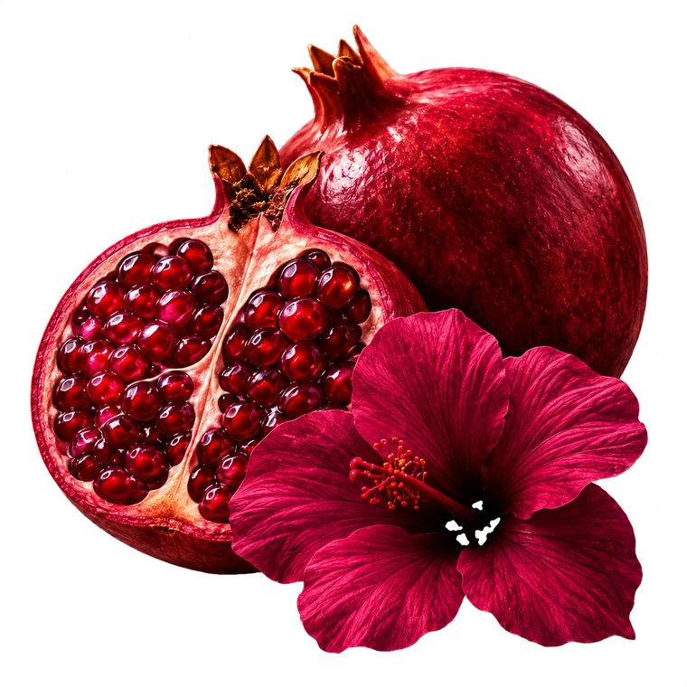 Granátové jablko a ibištek